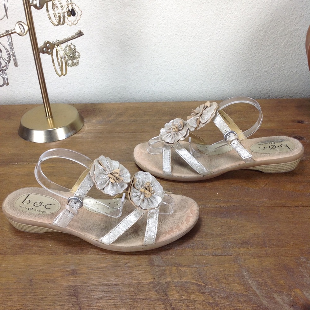 BOC- Born Gold Leather Cushioned Insole Sandals - Picture 3 of 7